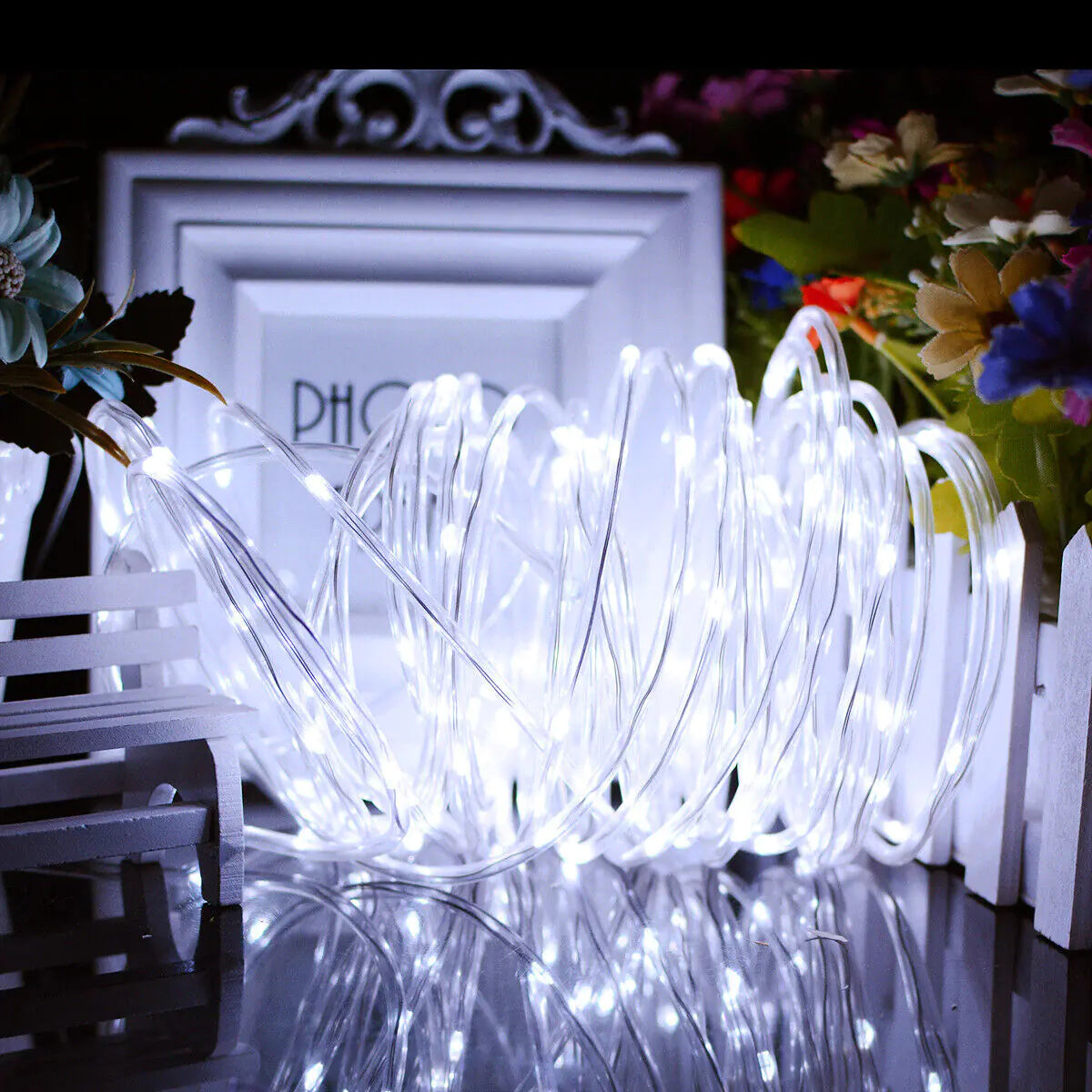 33FT 100 LED Rope String Lights