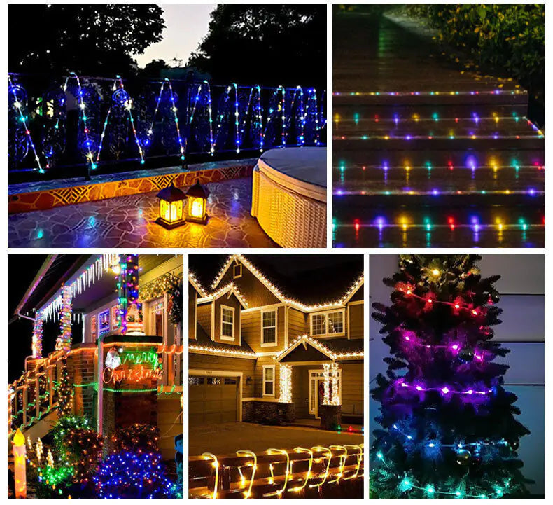 33FT 100 LED Rope String Lights
